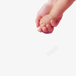 小手牵大手父母和孩子的手高清图片
