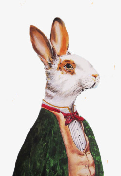 平面兔子兔子先生高清图片