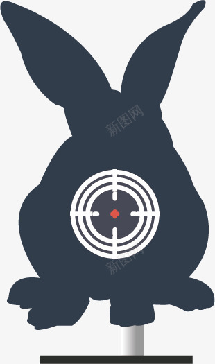 创意移动靶子png免抠素材_新图网 https://ixintu.com 兔子 兔子形状 创意 剪影 动物 射击 标靶 移动靶子 靶子