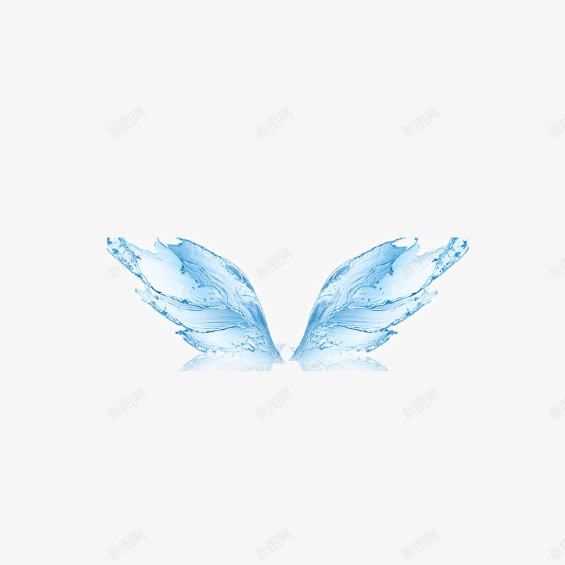 水的翅膀png免抠素材_新图网 https://ixintu.com 动物 模仿 水珠 羽翼
