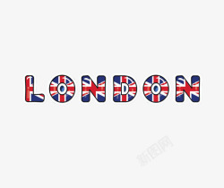 伦敦字体英国伦敦字体元素高清图片