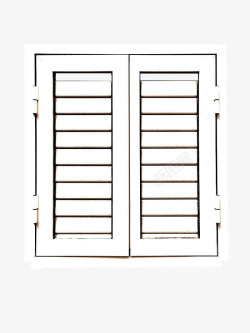 白窗户白色百叶窗传统建材高清图片