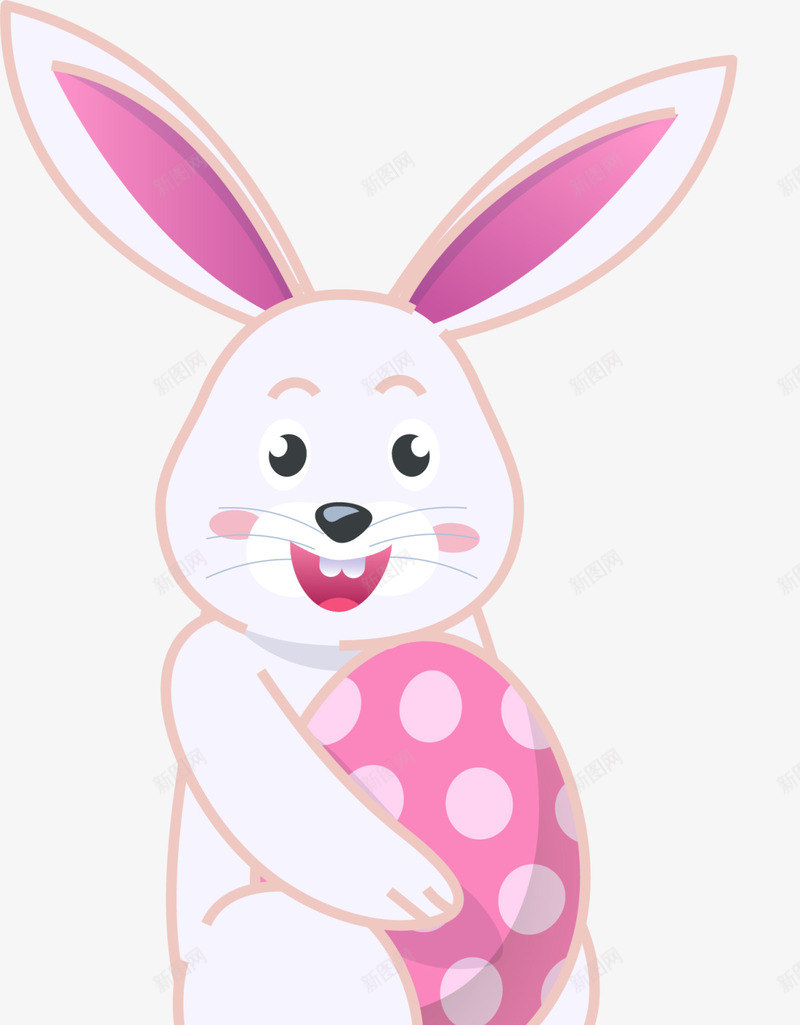 紫色卡通复活节兔子png免抠素材_新图网 https://ixintu.com Easter Happy 复活节 复活节快乐 小兔子 彩蛋 紫色彩蛋