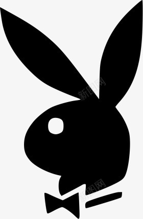 黑色兔子装饰png免抠素材_新图网 https://ixintu.com 兔子 装饰 黑色