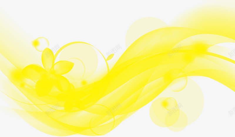 黄色晕染彩条png免抠素材_新图网 https://ixintu.com 彩条 晕染 素材 黄色