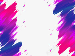 双十二粉紫色油墨分层素材