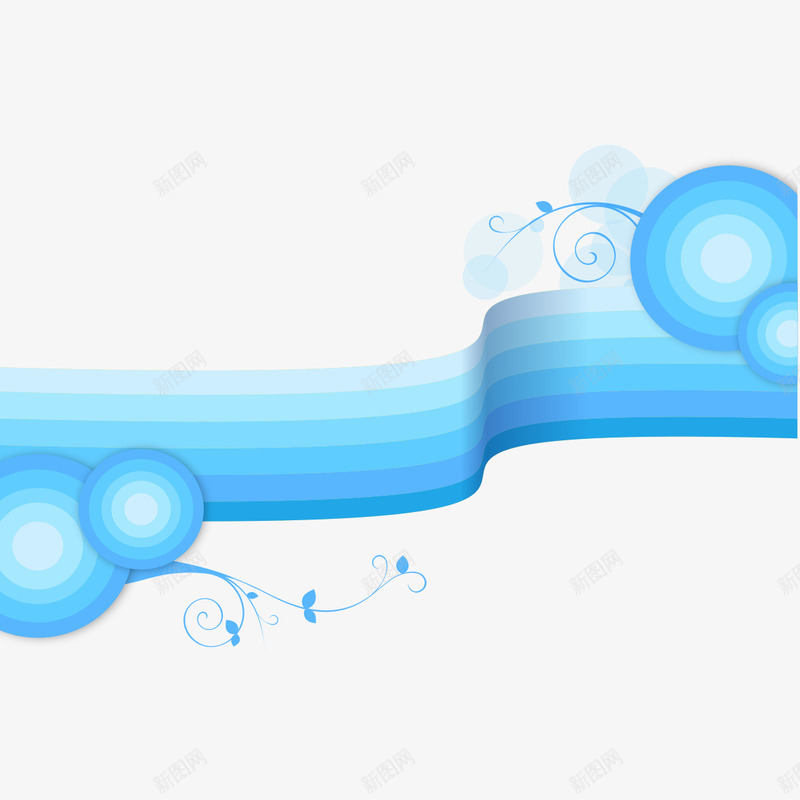 蓝色条纹彩带png免抠素材_新图网 https://ixintu.com 彩带 条纹 蓝色 蓝色彩带