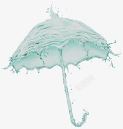 伞状水滴装饰素材