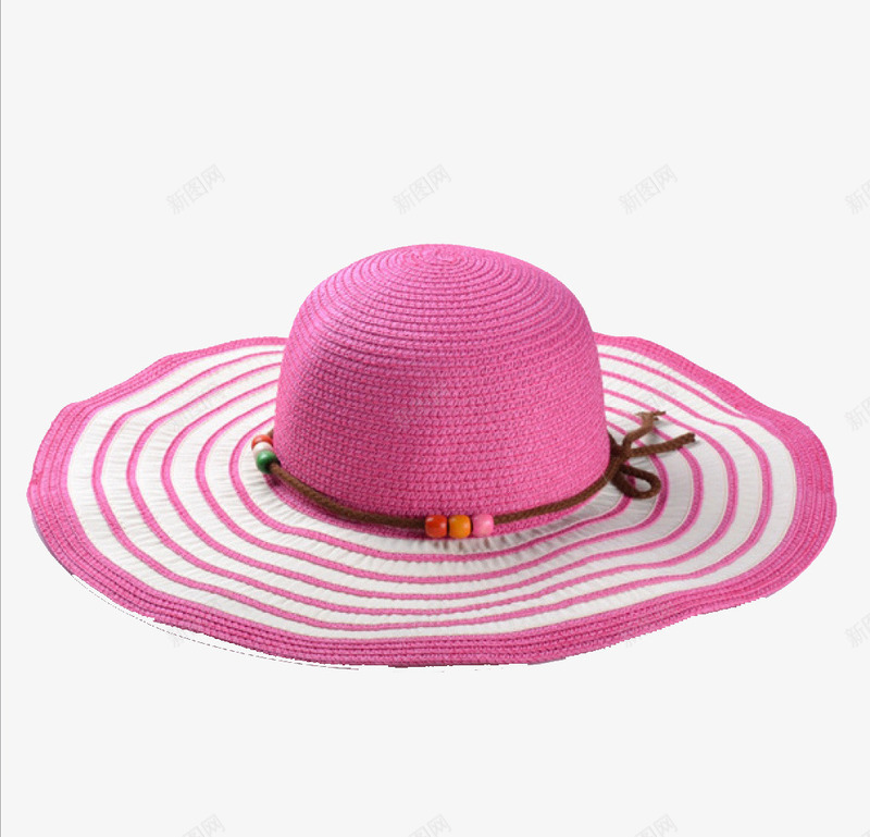 帽子png免抠素材_新图网 https://ixintu.com 太阳帽 女士帽 实物展示 粉红色