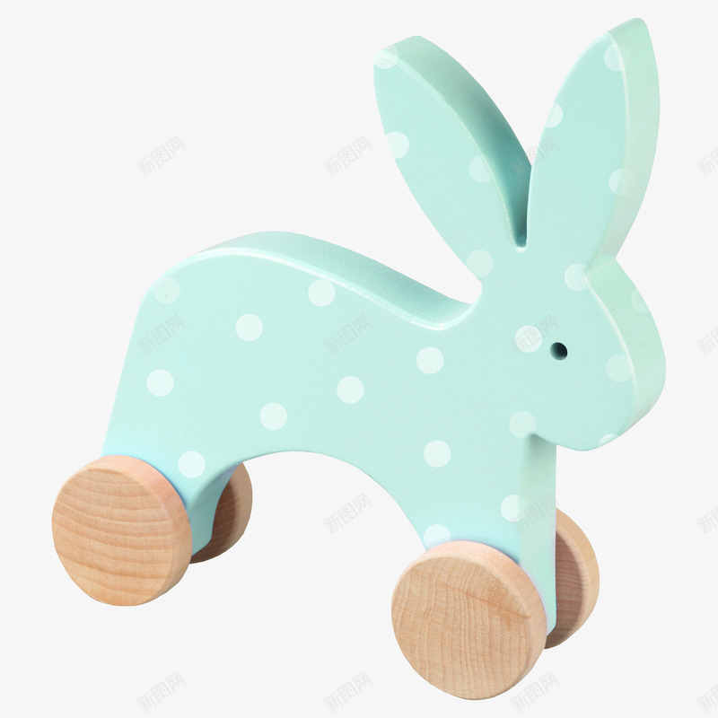 蓝色木质兔子玩具png免抠素材_新图网 https://ixintu.com 兔子玩具 木质兔子玩具 木质车轮 漂亮兔子玩具 蓝色兔子玩具