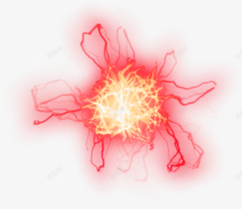 丝状红色光影效果png免抠素材_新图网 https://ixintu.com 促销 光 光点 底纹背景 电商