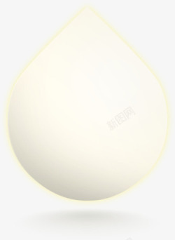 白色水滴球体素材