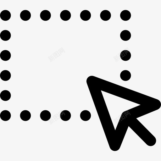 拖图标png_新图网 https://ixintu.com 光标 图形工具 广场 点 箭 计算