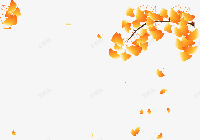 秋天的枫叶彩绘png免抠素材_新图网 https://ixintu.com 彩绘 枫叶 秋天