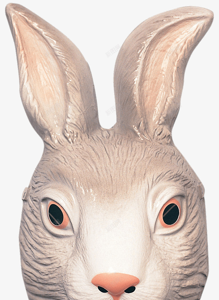 万圣节兔子头套png免抠素材_新图网 https://ixintu.com 万圣节头套 万圣节装扮 产品实物 兔子 头套免扣 搞怪 面具