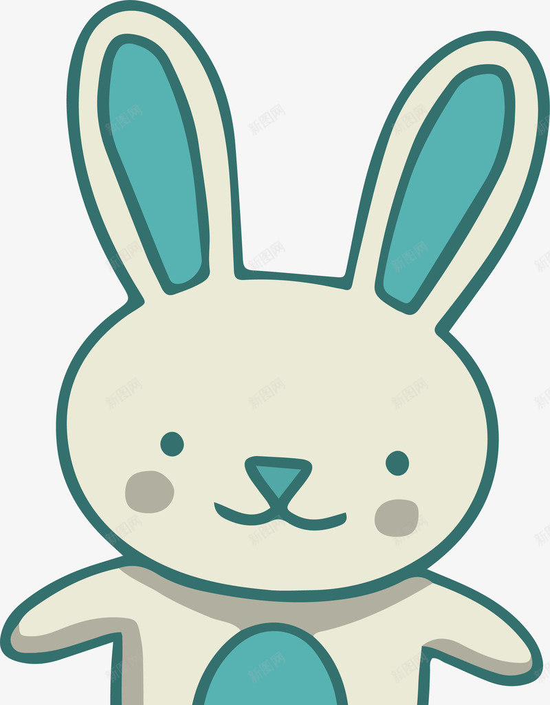 卡通手绘玩偶玩具png免抠素材_新图网 https://ixintu.com 卡通 可爱 小兔子 手绘 玩偶 玩具 矢量图案