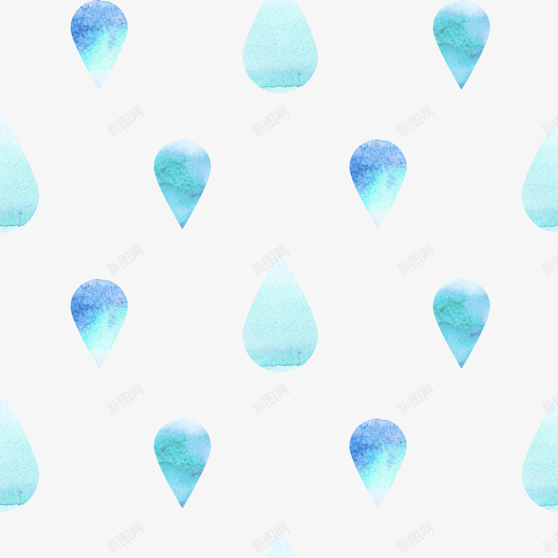 水蓝色水滴png免抠素材_新图网 https://ixintu.com 壁纸 水蓝色 素材 背景