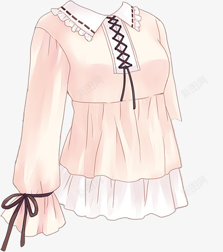 粉红色衣服png免抠素材_新图网 https://ixintu.com 上衣 女士 粉红色 衣服