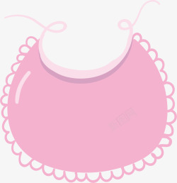 粉红布粉红色的肚兜矢量图高清图片