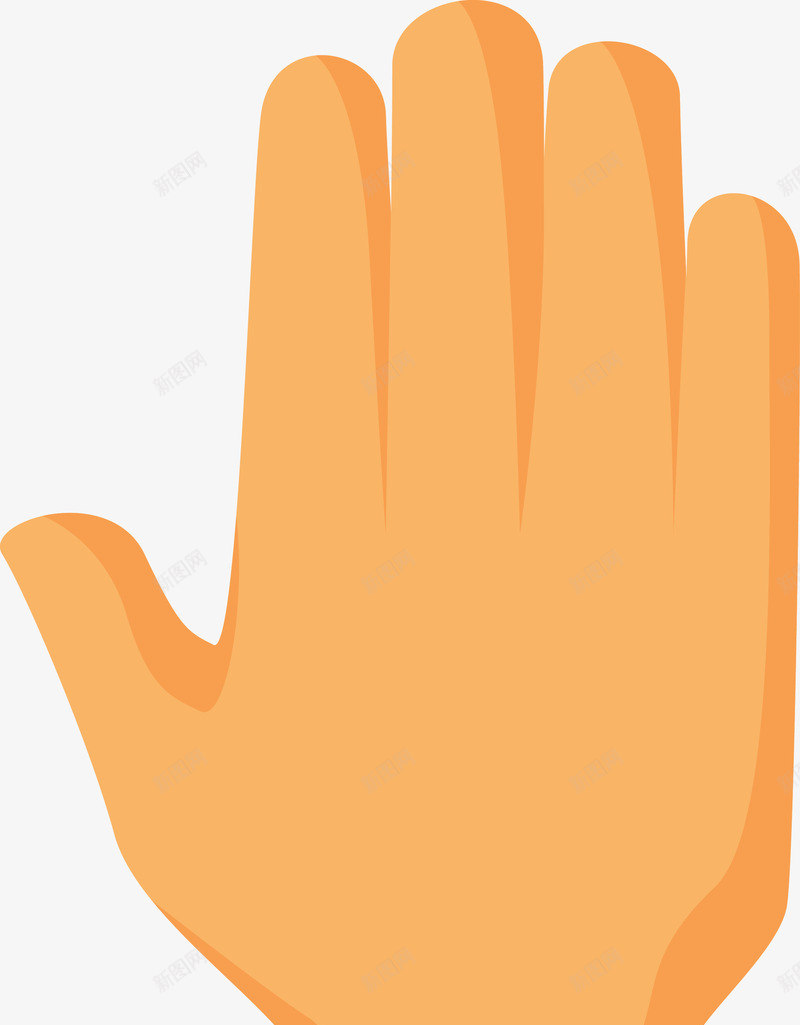 扁平化展开的手指图png免抠素材_新图网 https://ixintu.com 卡通手 卡通手图 卡通竖拇指 可爱手指 手势 手型图 手姿势 手指 手掌 拇指 矢量手