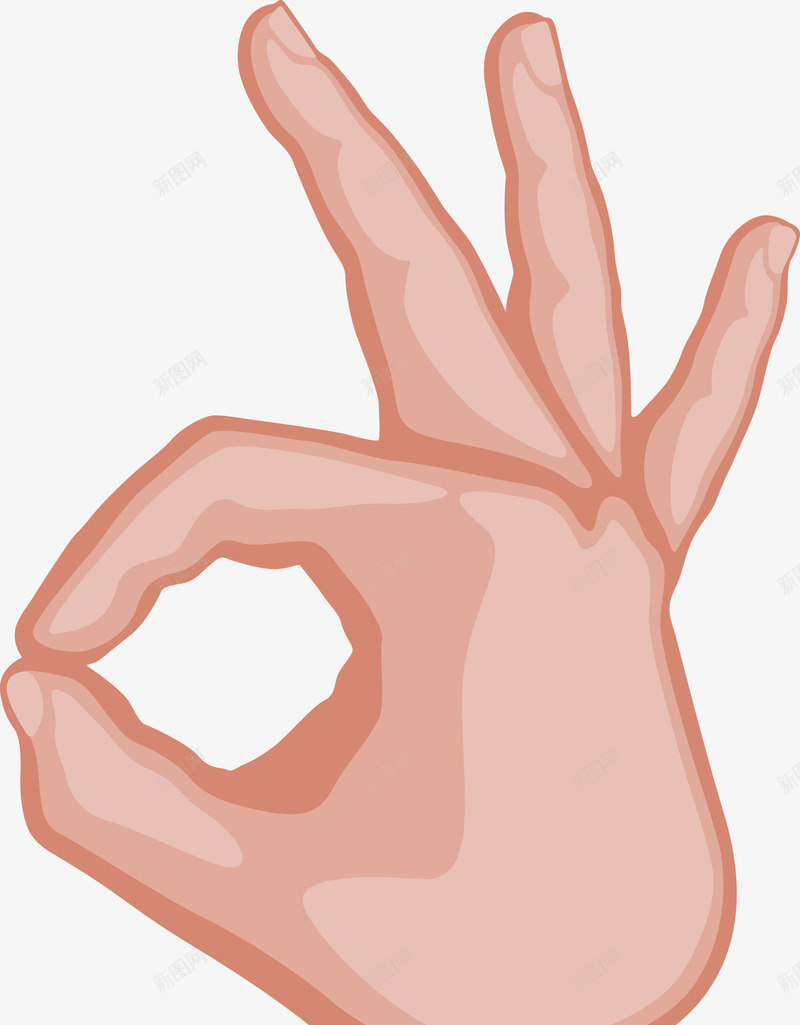 创意OK手势png免抠素材_新图网 https://ixintu.com OK 卡通手 卡通手图 卡通竖拇指 可爱手指 手势 手型图 手姿势 手指 手掌 拇指 矢量手