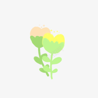 两朵梅花黄色暖色花朵png免抠素材_新图网 https://ixintu.com 两朵 暖色 梅花 花朵 黄色