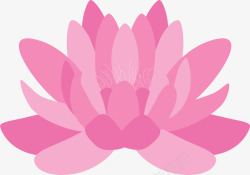 莲花标签粉红绽放莲花图标矢量图高清图片