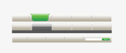 彩色网页导航栏素材