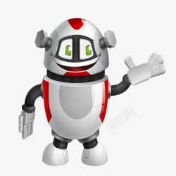 工业机器人设计机器人欢迎手势高清图片