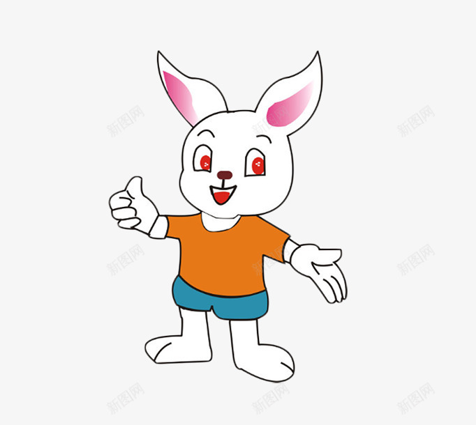 卡通手绘兔子片png免抠素材_新图网 https://ixintu.com 图片兔子 小动物 小动物图片 简单的白色小兔子图片 背景图片兔子