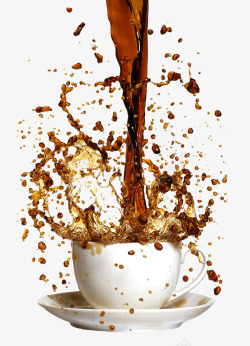 咖啡树创意设计冲泡饮品高清图片