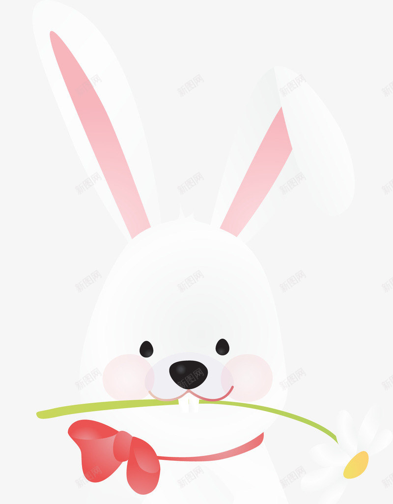 卡通小白兔png免抠素材_新图网 https://ixintu.com 兔子 兔牙 卡通 复活节 小动物 小白兔 折耳 生肖
