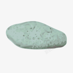 鹅软石填充图案蓝色长形石头鹅软石矢量图高清图片