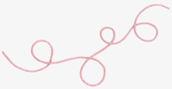 粉红线漂浮装饰素材