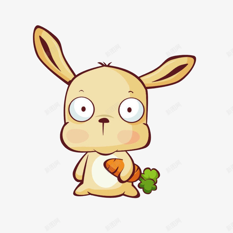 卡通兔子和胡萝卜png免抠素材_新图网 https://ixintu.com 兔子 卡通 胡萝卜 胡萝卜汁 蔬菜