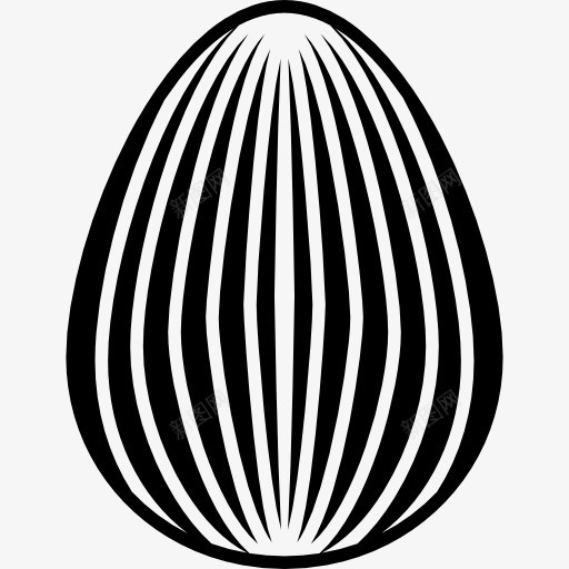 复活节彩蛋的优雅与薄的垂直线图标png_新图网 https://ixintu.com 优雅 垂直 复活节 形状 条纹 蛋 食物 鸡蛋