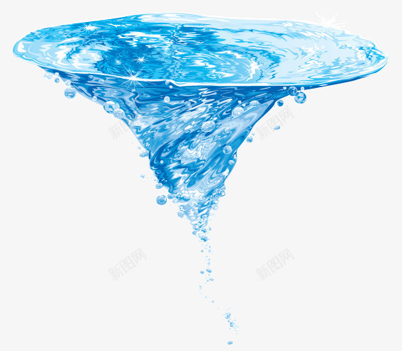 蓝色水纹水滴png免抠素材_新图网 https://ixintu.com 水滴 水纹 矢量素材 蓝色