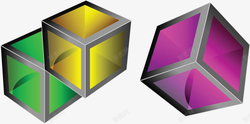 彩色手绘几何立体方形png免抠素材_新图网 https://ixintu.com 几何 几何线条 彩色 手绘 框架 正方体 正方体线条 正方形 线条 透明
