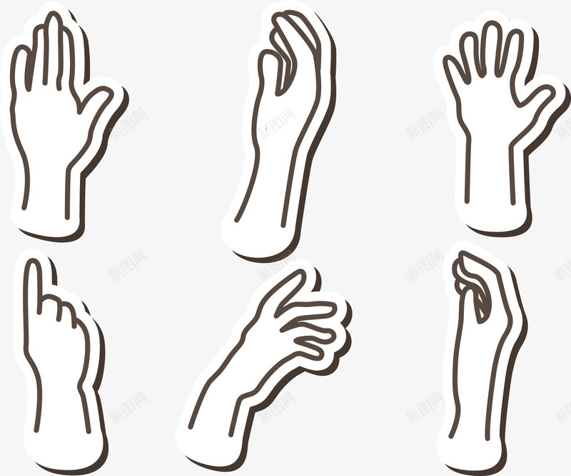 挥手举手的手势png免抠素材_新图网 https://ixintu.com 举手 人举手 卡通 卡通礼貌 手势 手掌 手绘涂鸦 手臂 打招呼 挥手