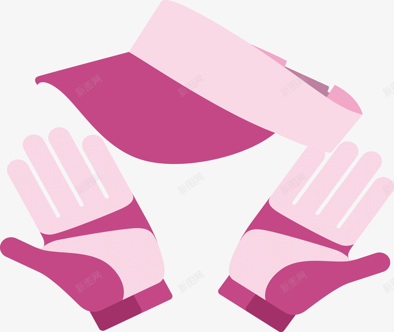 粉红色手套帽子高尔夫用品素图标png_新图网 https://ixintu.com AI矢量 体育 图标 帽子 手套 球场 用品 矢量图设计 粉红色 粉红色手套帽子高尔夫用品矢量素材免费下载 设计 高尔夫 高尔夫球杆