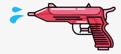 粉红色小号玩具水枪素材