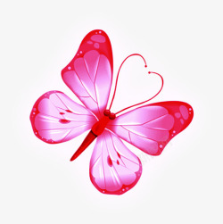 唯美粉红色蝴蝶素材
