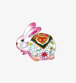 吉祥兔春节素材传统兔元素高清图片