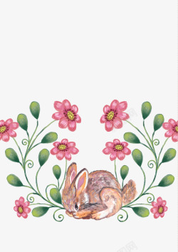 春天的兔子素材