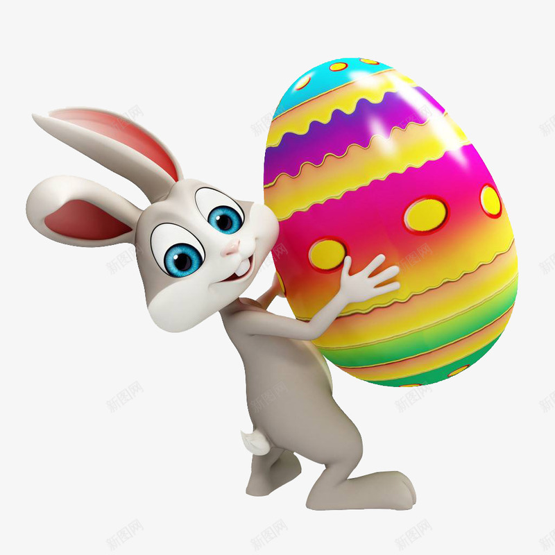 抱着彩蛋的复活节兔子png免抠素材_新图网 https://ixintu.com 兔子 复活节 彩蛋 玩具