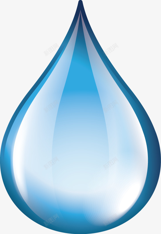 水滴标矢量图图标ai_新图网 https://ixintu.com 彩色图标 水滴 设计 矢量图