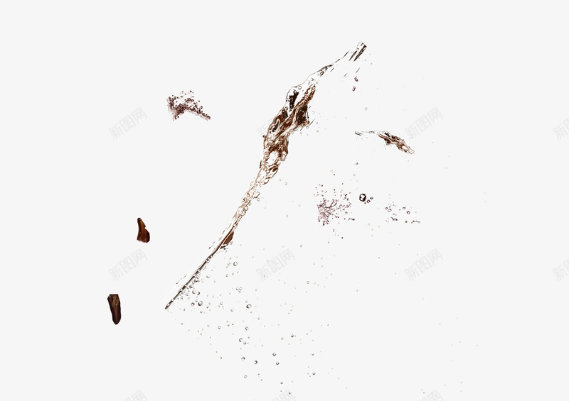 咖啡巧克力色水滴溅射png免抠素材_新图网 https://ixintu.com 咖啡色 巧克力色 水滴 溅射