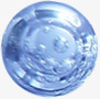 蓝色透明水珠素材