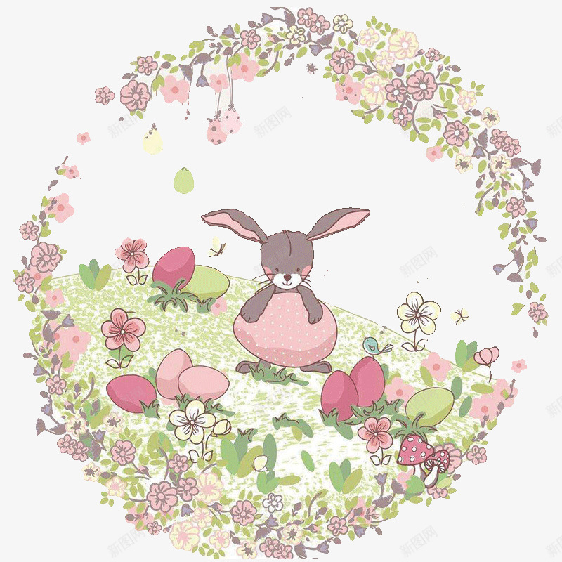 可爱的小兔子png免抠素材_新图网 https://ixintu.com PNG 兔子背景 卡通 精灵古怪