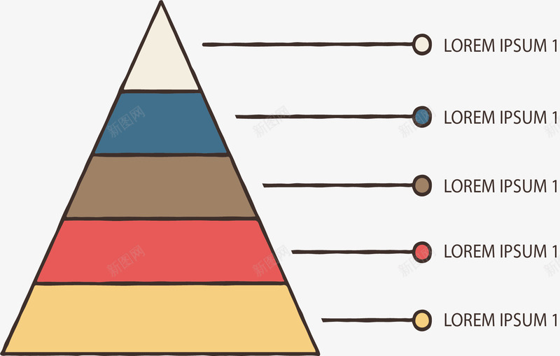 分层金字塔信息图矢量图eps免抠素材_新图网 https://ixintu.com 分层结构 分层金字塔 彩色 扁平化 矢量图 矢量素材 金字塔